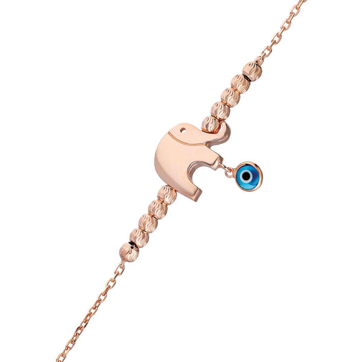 Elephant Lucky Bracelet Gold • Elephant Charm Bracelet • Gift For Wife - Trending Silver Gifts