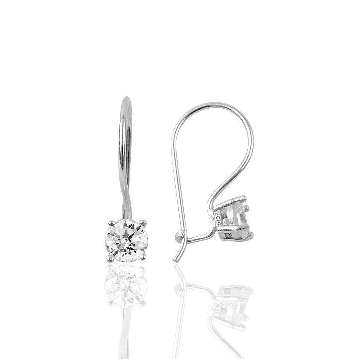 Solitaire Jackets Earrings • Best Diamond Solitaire Earrings - Trending Silver Gifts