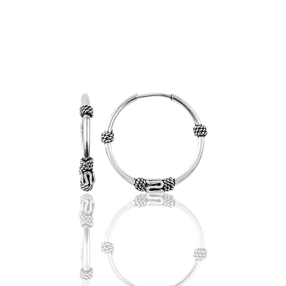 Famous Hoop Earrings • Gothic Earrings Silver • Gift For Girlfriend - Trending Silver Gifts