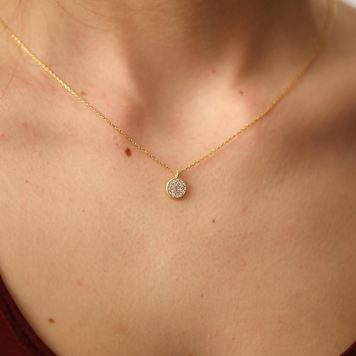 April Birthstone Necklace • Diamond Droplet Necklace • 925 Cz Necklace - Trending Silver Gifts
