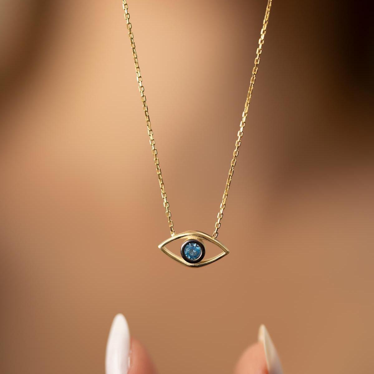 Eye Of Horus Necklace • Evil Eye Necklace Gold • Eye Necklace Silver - Trending Silver Gifts
