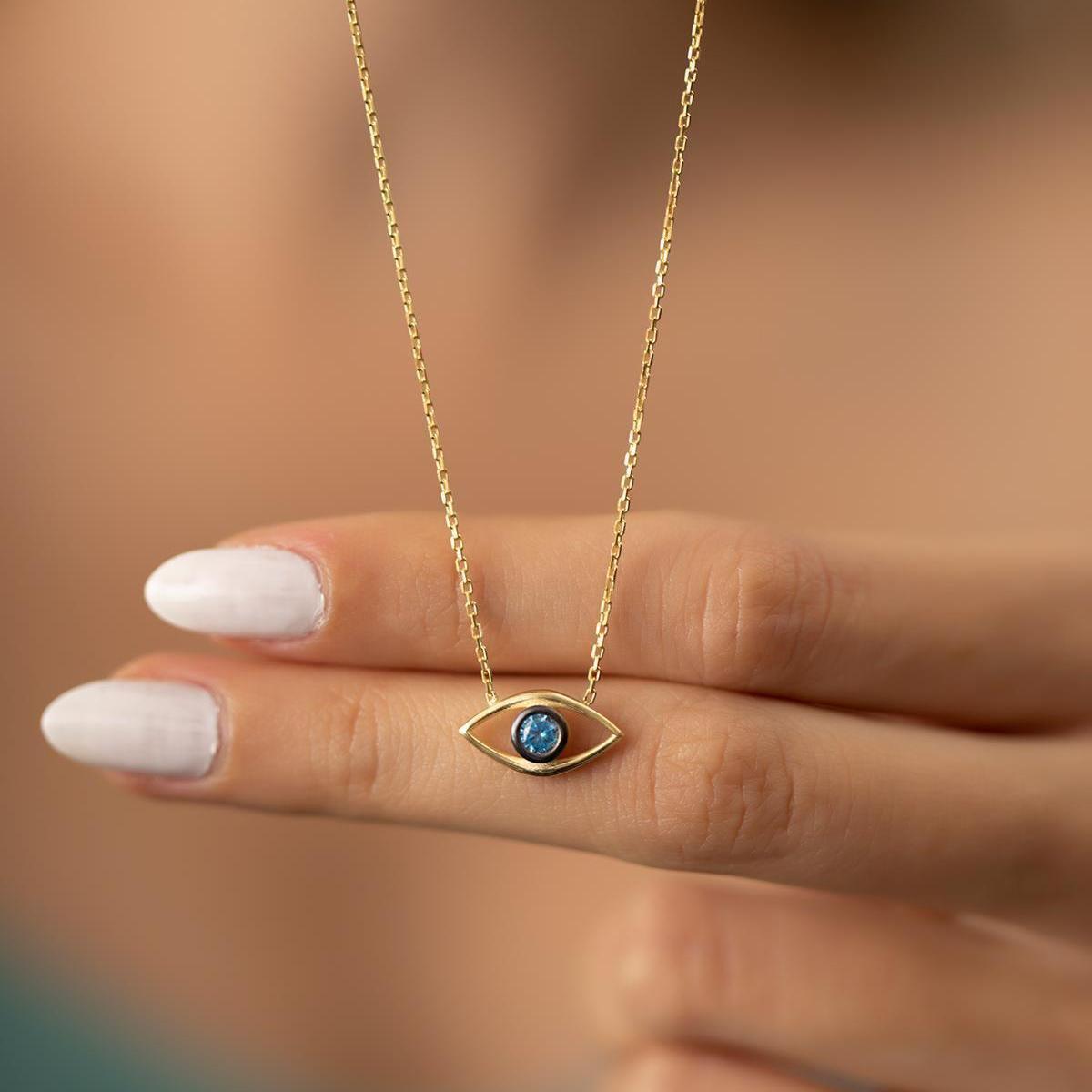 Eye Of Horus Necklace • Evil Eye Necklace Gold • Eye Necklace Silver - Trending Silver Gifts