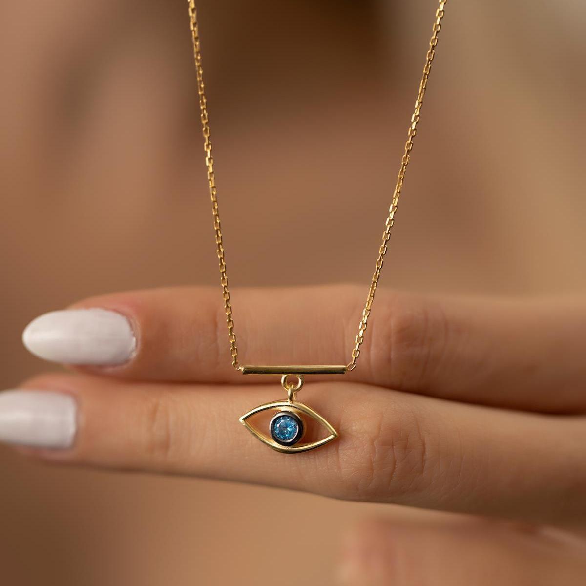 Eye Of Horus Necklace • Gift For Mom Who Has Everything • Gift For Her - Trending Silver Gifts