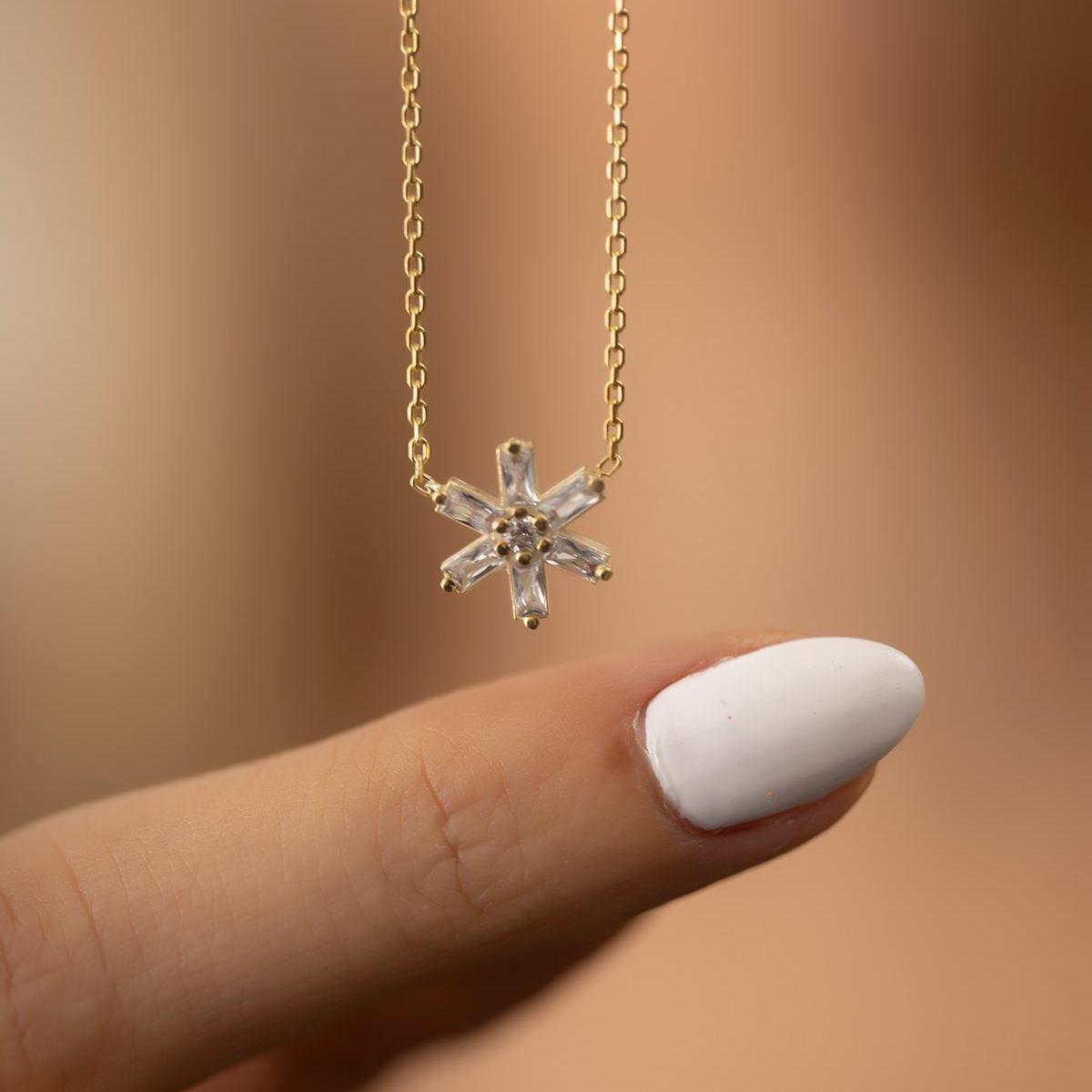 Star Sign Necklace • Star Necklace Silver • Star Necklace Choker - Trending Silver Gifts