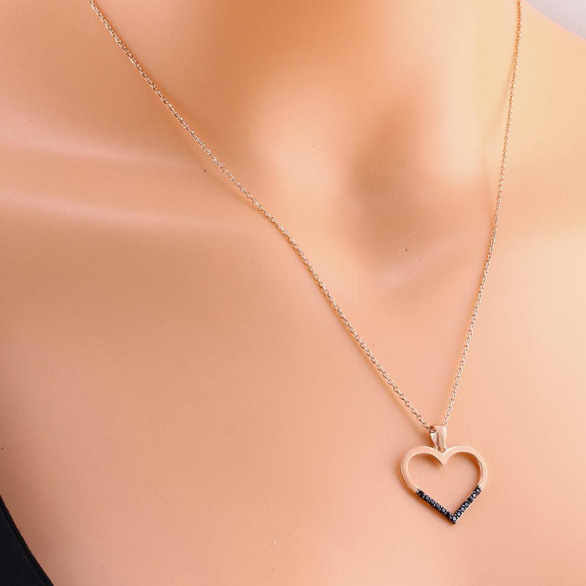 Heart Shaped Necklace • Heart Pendant Necklace • Heart Necklace Silver - Trending Silver Gifts