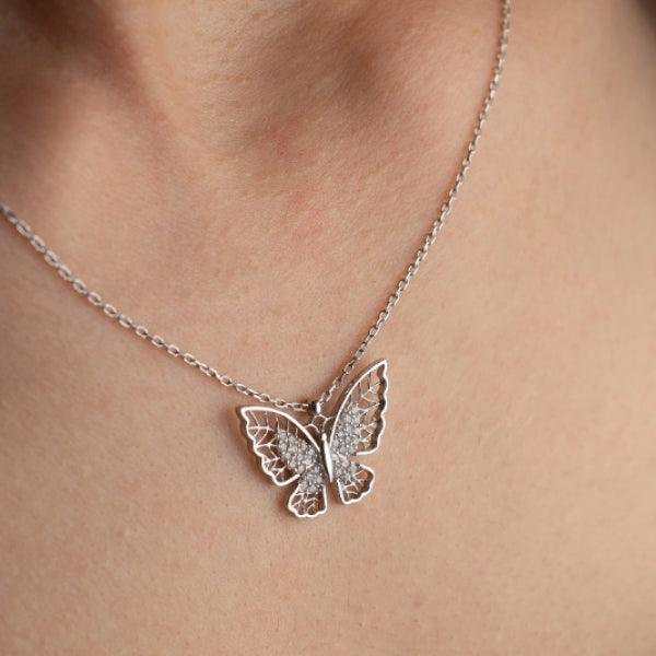 Handmade Gold Butterfly Necklace • Butterfly Necklace • Butterfly Gift - Trending Silver Gifts
