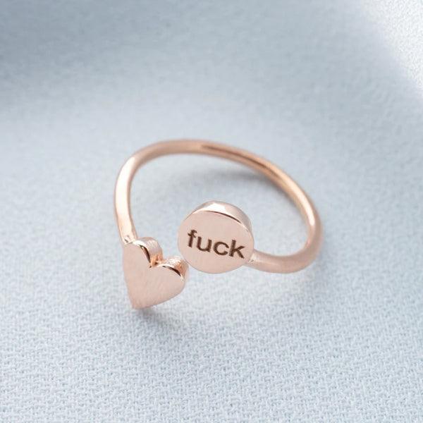 Divorce rings middle finger online