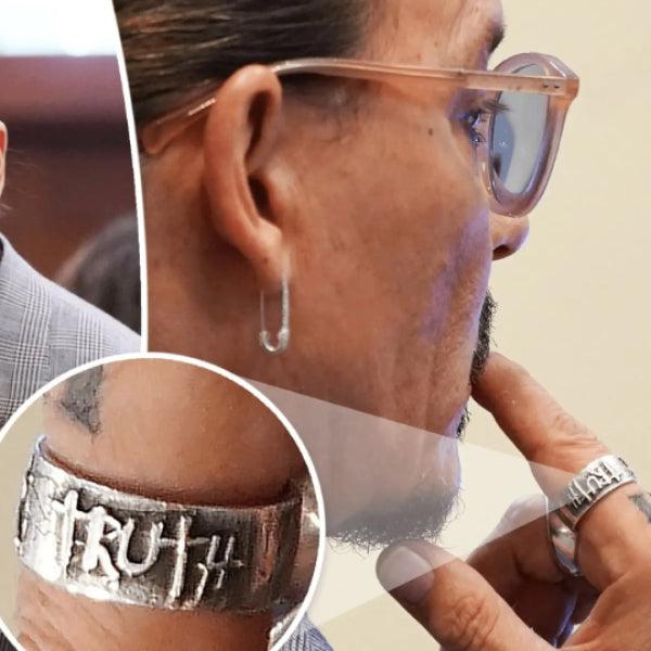 Truth Adjustable Gothic Silver Ring - Justice for Johnny Depp Ring - Trending Silver Gifts