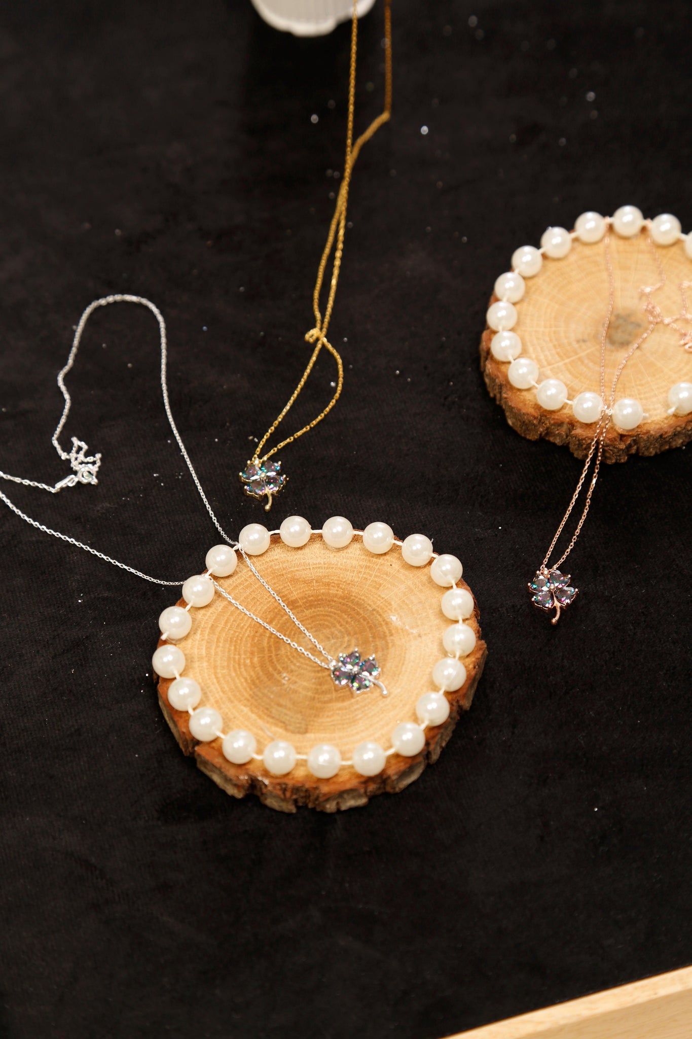Four Leaf Clover Necklace | Shamrock Necklace Silver | Good Luck Gift