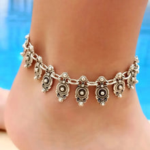Sterling Silver Ankle Bracelet: Gothic Silver Geometric Anklet for Women