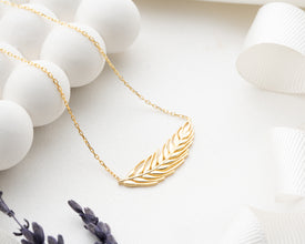 Golden Harvest Wheat Head Necklace - Celebrate the Seasons ¥ Abundent