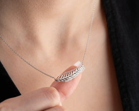 Golden Harvest Wheat Head Necklace - Celebrate the Seasons ¥ Abundent