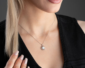 Moonstone Opal Silver Sun Necklaces For Women ¥ Gold Sun Opal Necklace