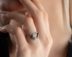 Hand with Heart Rings for Men & Women