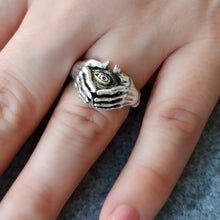 Unveil the Secrets: Illuminati Triangle Hands Ring