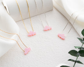 Opal Cloud Pendant - 925 Silver, Gold, Rose Options