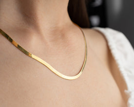 Gold Snake Chain Necklace