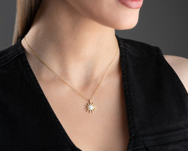 Moonstone Opal Silver Sun Necklaces For Women ¥ Gold Sun Opal Necklace