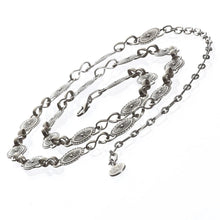 Elegant Antique Silver Plated Adjustable Boho Waist Chain for Women