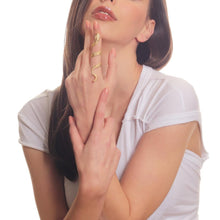 Elegant Gold-Plated Adjustable Wrap Snake Ring for Women