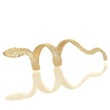 Elegant Gold-Plated Adjustable Wrap Snake Ring for Women