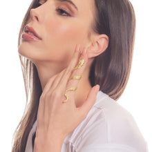 Elegant Gold-Plated Adjustable Wrap Snake Ring for Women