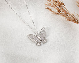 Artisan-designed butterfly pendant, perfect for nature lovers