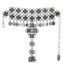 Chic Adjustable Clover-Shaped Antique Silver Plated Bracelet for Women