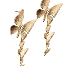Dainty Gold Plated Butterfly Stud Earrings for Women, Elegant Minimalist Style