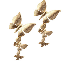 Dainty Gold Plated Butterfly Stud Earrings for Women, Elegant Minimalist Style