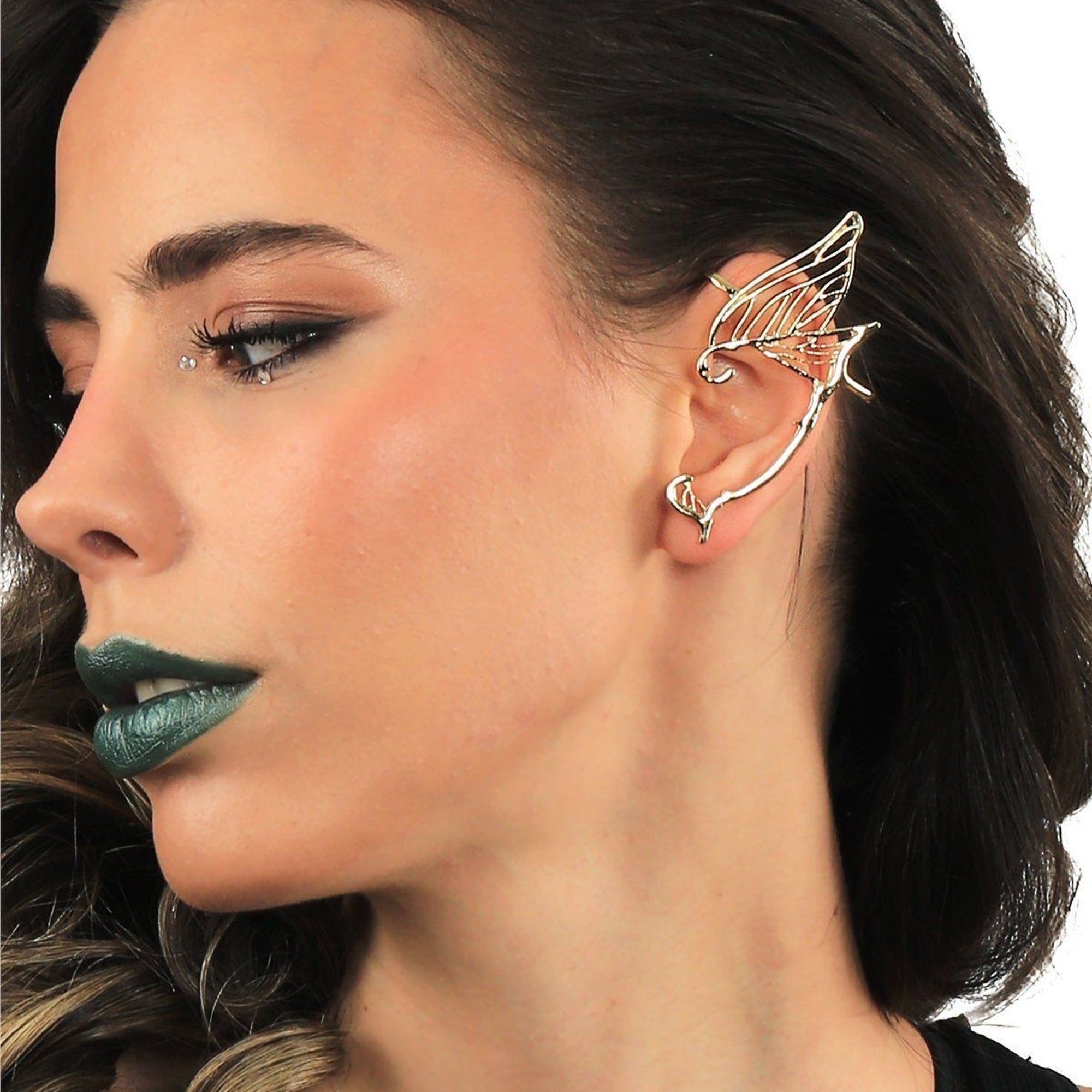 Dainty Gold-Plated Stud Design Right Elf Ear Earring for Women