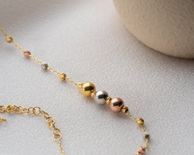 Artisan workbench showing bracelet craftsmanship