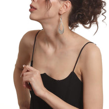 Elegant Antique Silver-Plated Dangling Drop Earrings for Women