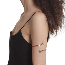 Elegant Handcrafted Copper Upper Arm Cuff with Twisted Floral Design, Adjustable