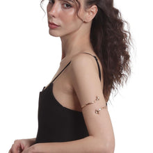 Elegant Handcrafted Copper Upper Arm Cuff with Twisted Floral Design, Adjustable