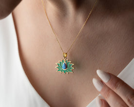 handcrafted-glass-necklace-display