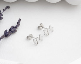 Nature and adventure-inspired silver bird earrings, perfect for gifting.