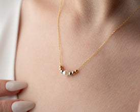 Elegant pearl necklace presented in a gift-ready box