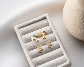 Boho bride styling snake earrings as non-traditional wedding jewelry