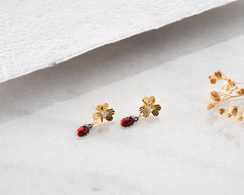Nature-inspired ladybug jewelry, a unique whimsical accessory