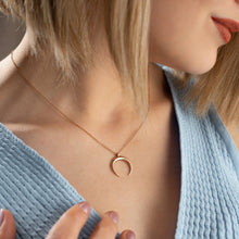 Crescent moon necklace