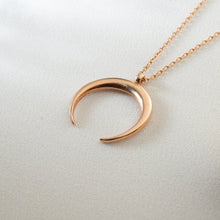 Silver Crescent Necklace