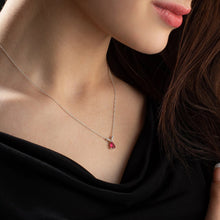 Silver Birthstone Necklace