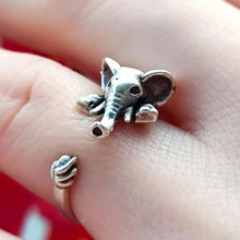 Tiny Elephant Wrap Ring: Whimsical Elegance