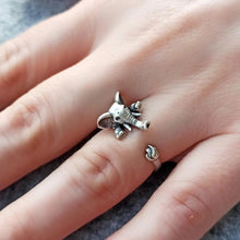 Tiny Elephant Wrap Ring: Whimsical Elegance