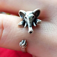 Tiny Elephant Wrap Ring: Whimsical Elegance