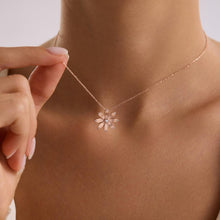 Wildflower Zircon Necklace – Gold-Plated 925 Sterling Silver