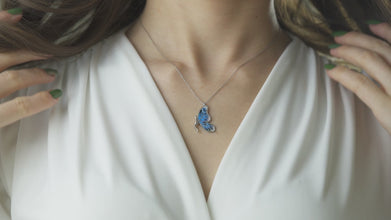 Butterfly Necklace Silver ¥ Butterfly Wings Necklace ¥ Fairy Necklace