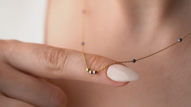 Sleek black hematite necklace, perfect gift for her