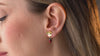 Handmade ladybug earrings, nature-inspired sterling silver jewelry
